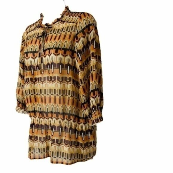 APT. 9 Peasant Blouson Three Quarter Sleeve Top - Small - Picture 3 of 9